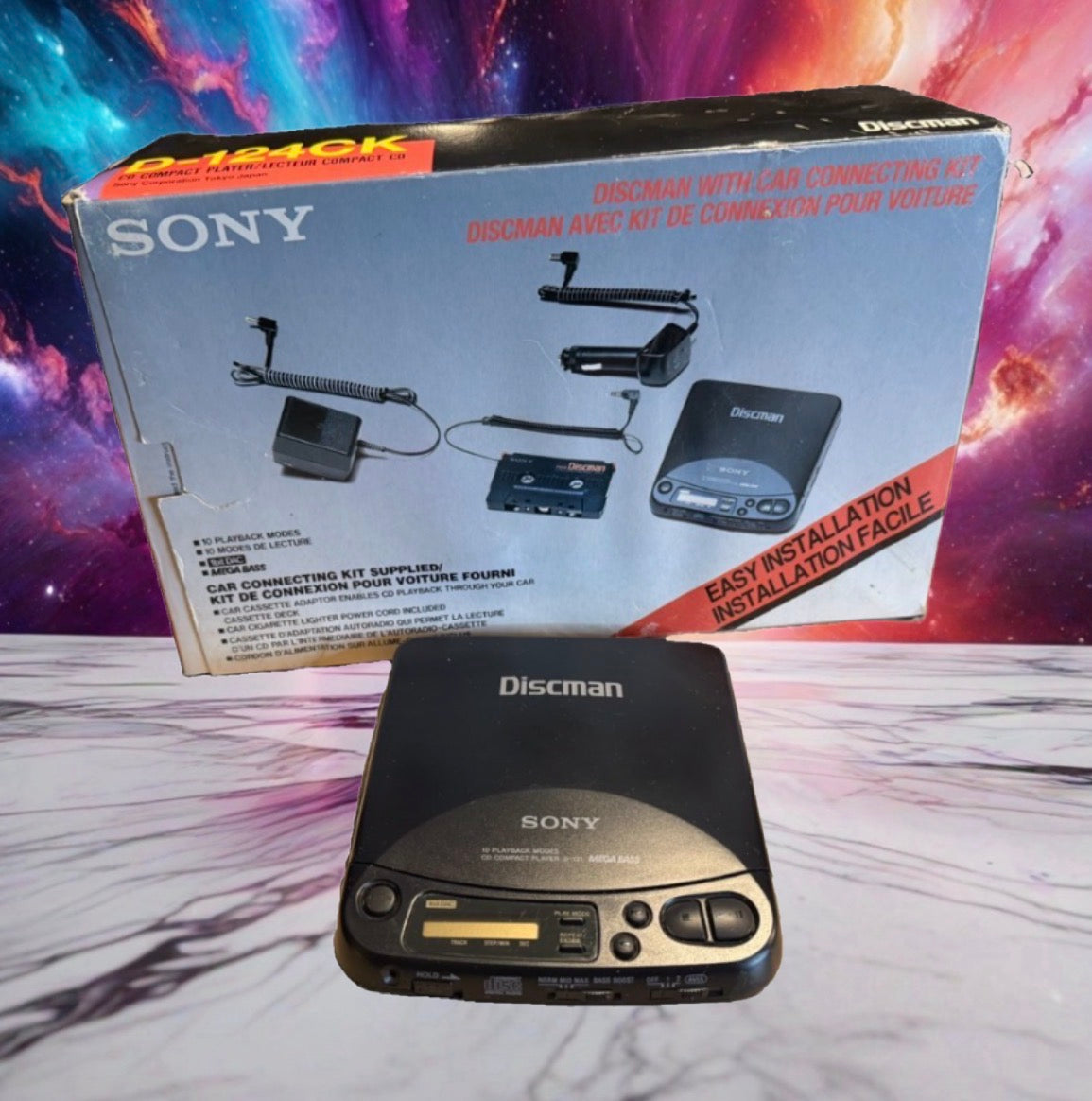 Sony Discman D-121 Portable CD Player – Complete in Box (CIB) – Serviced Rare🎶