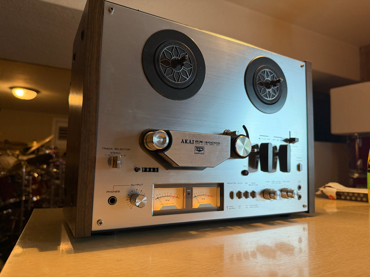 AKAI GX-4000D Reel to Reel Tape Recorder Full Fresh Service Excellent Condition!