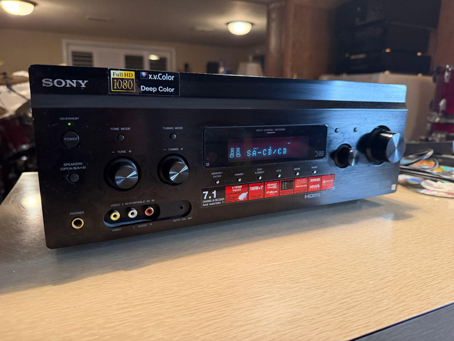 Sony STR-DA2400ES AV Receiver 7.1 Channel Surround Sound Amplifier Fresh Service