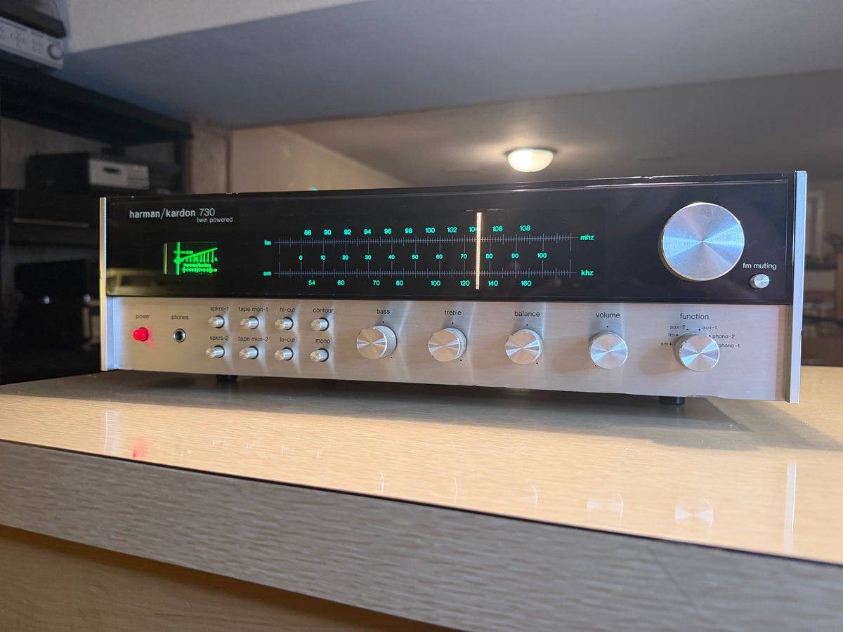 Harman Kardon 730 Twin Powered Stereo Receiver Vintage Fresh Pro Service Beauty!