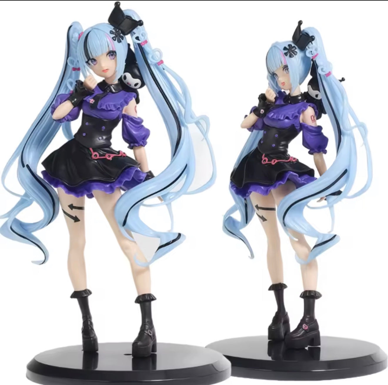 FuRyu Trio-Try-iT Hatsune Miku 19cm Snow Miku x Kuromi Figure Anime Figurine NEW