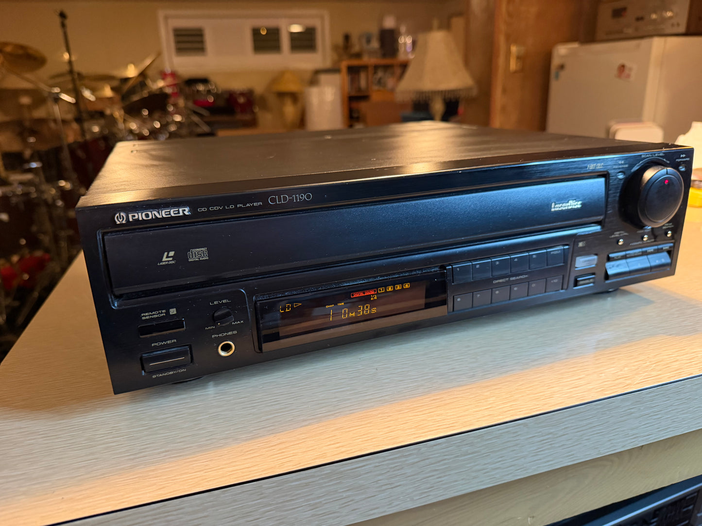 Vintage Pioneer CLD-1190 LaserDisc Player High End RARE Model NEW BELTS Works🔥