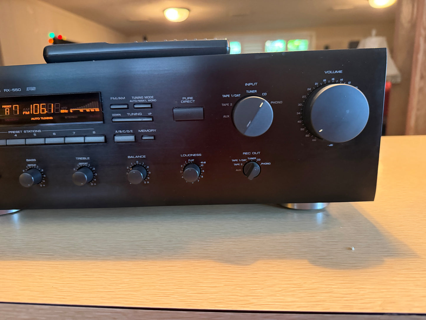 Vintage Yamaha RX-550 Natural Sound Stereo Receiver Hi-Fi & Rmote Fresh Service!
