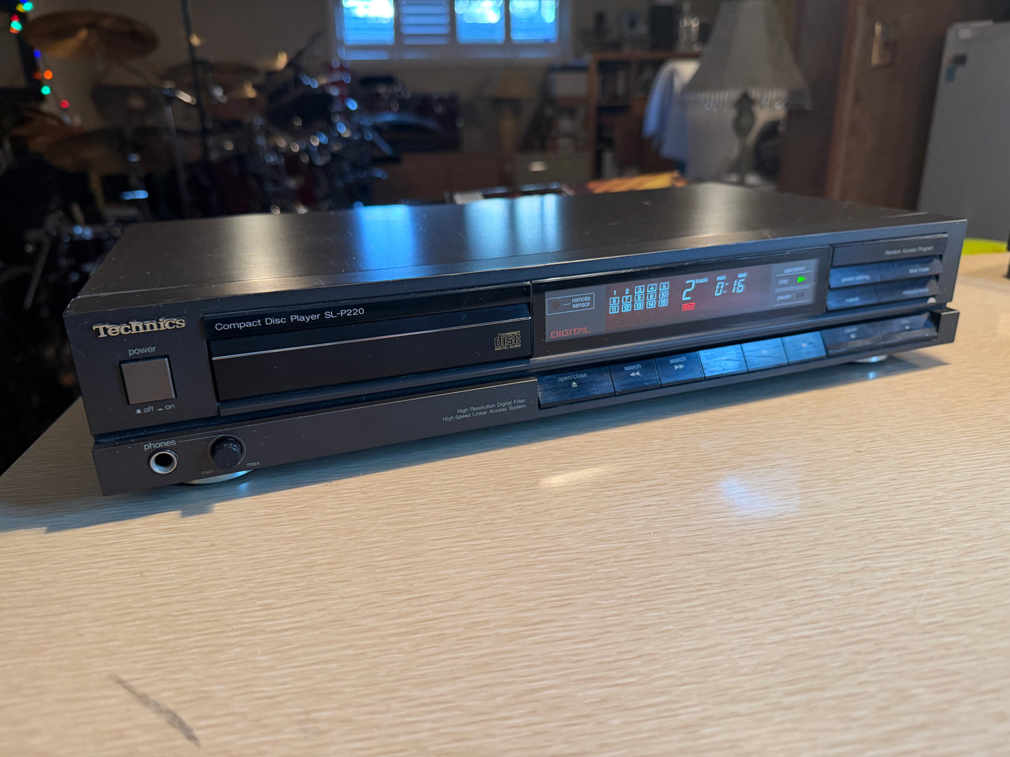 Vintage Technics SL-P220 Compact Disc Player Japan Serviced Works And Sounds GR8