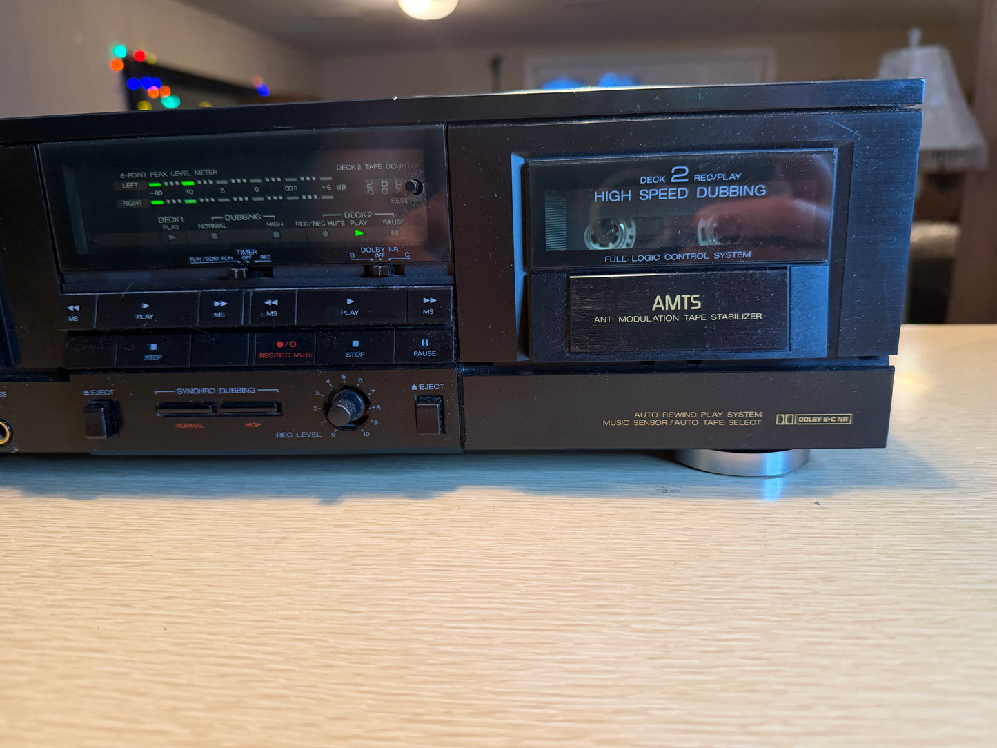 Aiwa AD-WX616 Stereo Double Dual Cassette Deck Serviced High Fidelity Very Rare