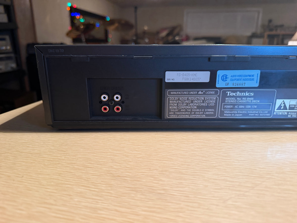 Technics RS-B405 Stereo Cassette Deck Full Fresh Service DBX Fully Operational🎶
