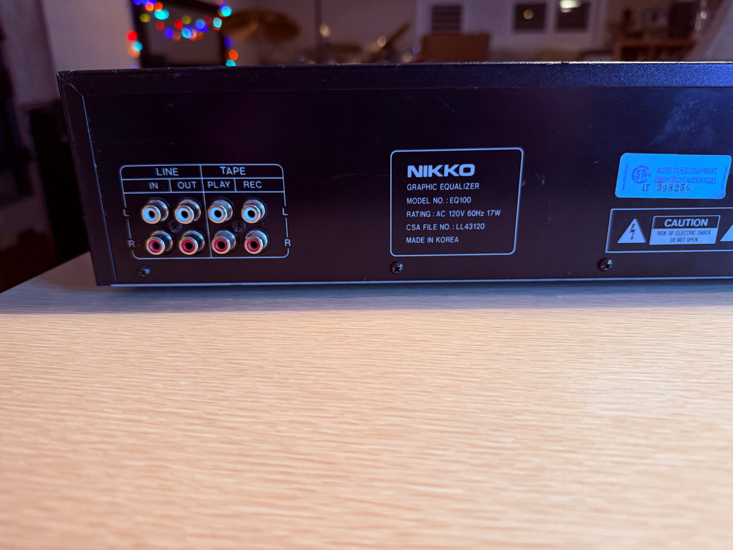 Vintage Nikko EQ100 Stereo Graphic Equalizer 10 Band Fully Serviced Rare