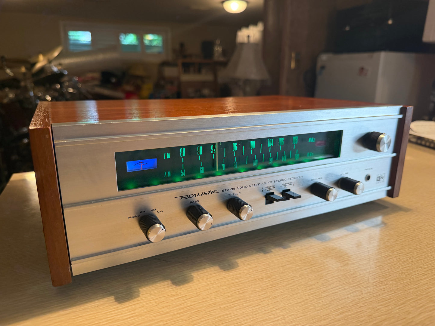 Vtg Realistic STA-36 AM-FM Stereo Receiver 1971 Wood LED Upgrade Serviced BEAUTY