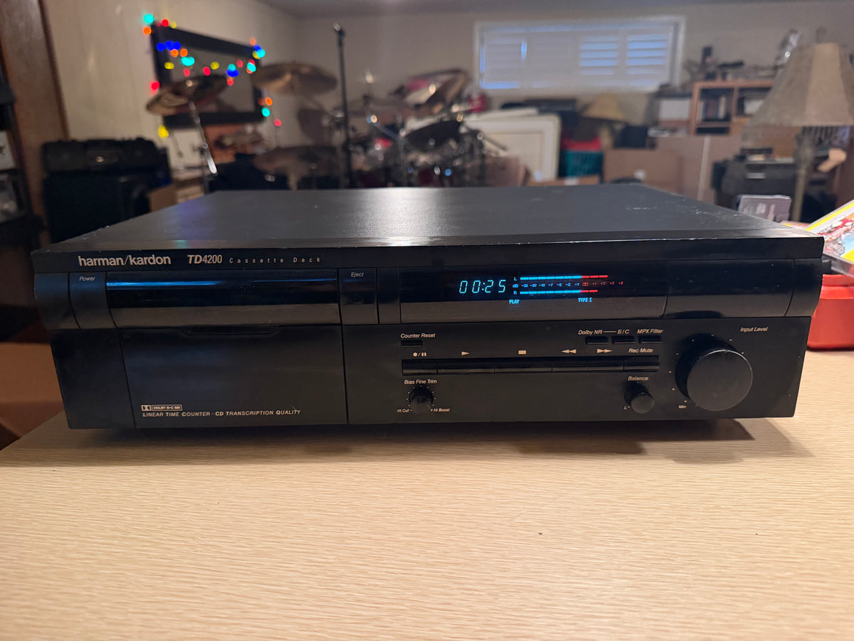 Harman Kardon Japan TD4200 Cassette Deck Player Fresh Service Rare High Fidelity