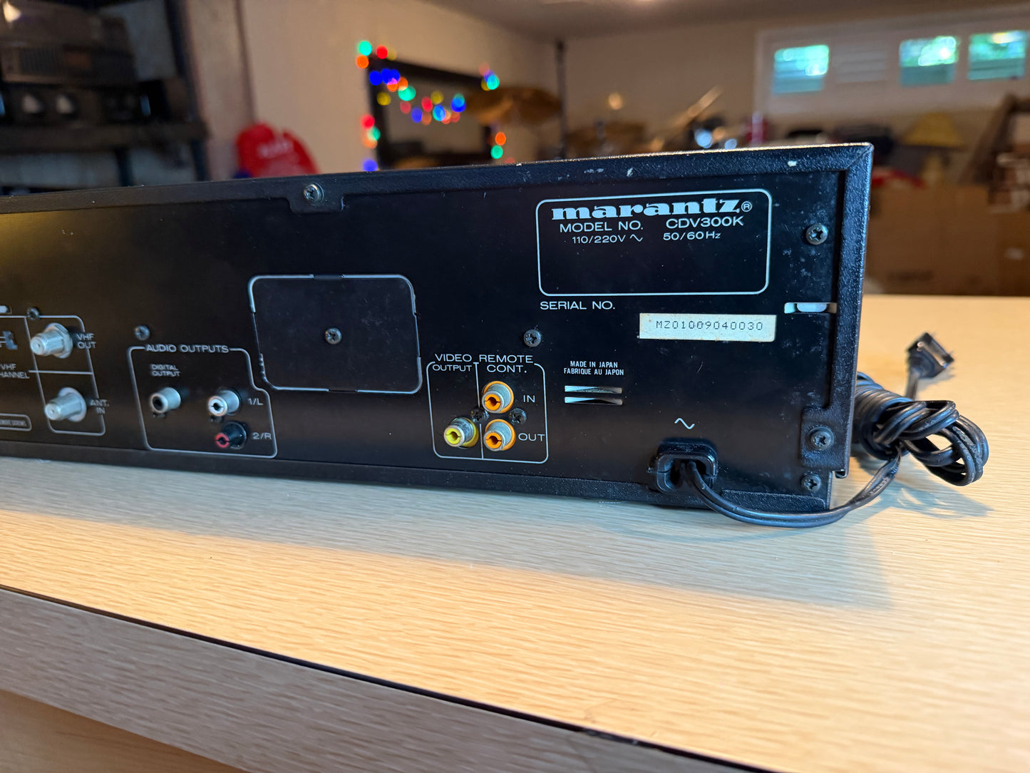 Marantz CDV300K Laserdisc Player Extraordinarily Rare Pro Service New Remote🔥