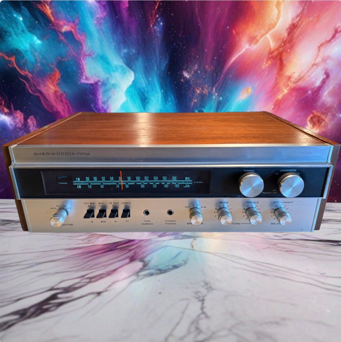 Sherwood S‑7100A Receiver Beauty Face, Tested & Cleaned Sounds Great Very Rare🔥