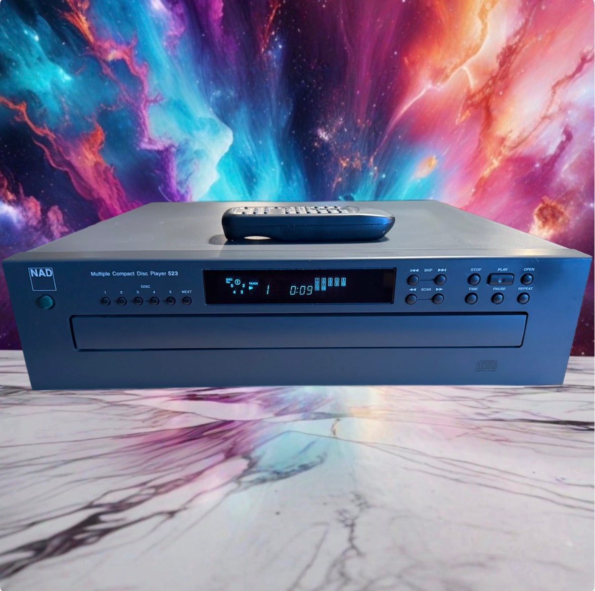 NAD 523 5-Disc CD Changer Carousel Cdp Audiophile Hi-Fi Fresh Service Remote🔥🎶