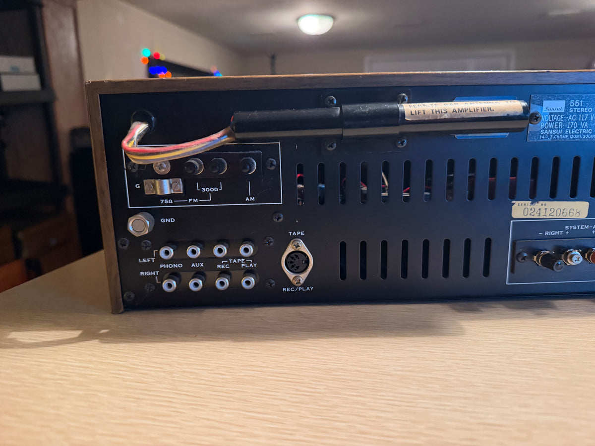 Sansui 551 Stereo Receiver - 1974 Vintage Full Fresh Service Crisp Sound Wow🔥🎶