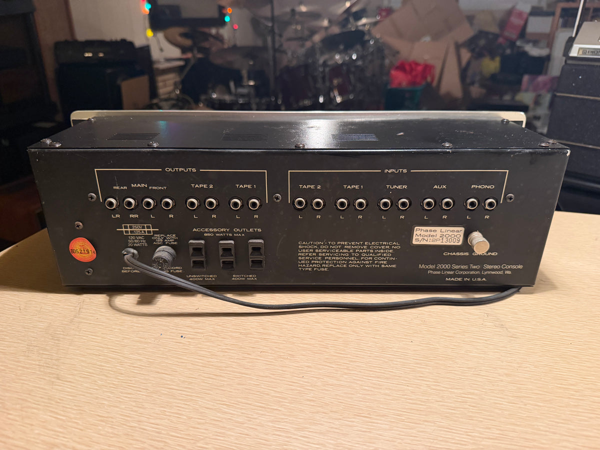 Vintage Phase Linear Model 2000 Series Two Console Preamp Preamplifier Serviced!