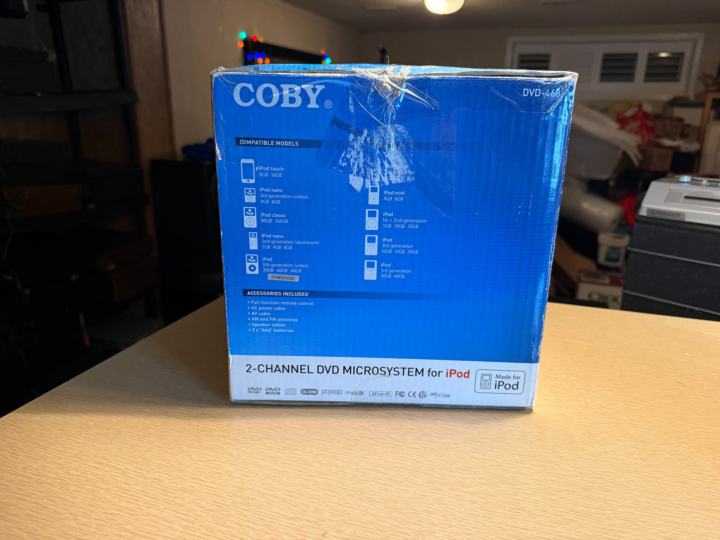 Coby DVD-468 2 Channel DVD Microsystem With iPod Dock Extremely Rare Brand New🔥