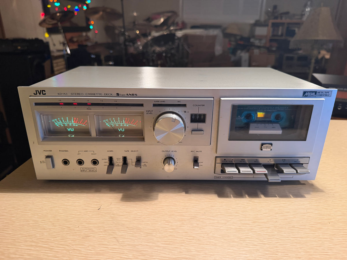 JVC KD‑A3 Stereo Cassette Deck Tape Super ANRS High‑Fidelity Fresh Service 🔥🎶