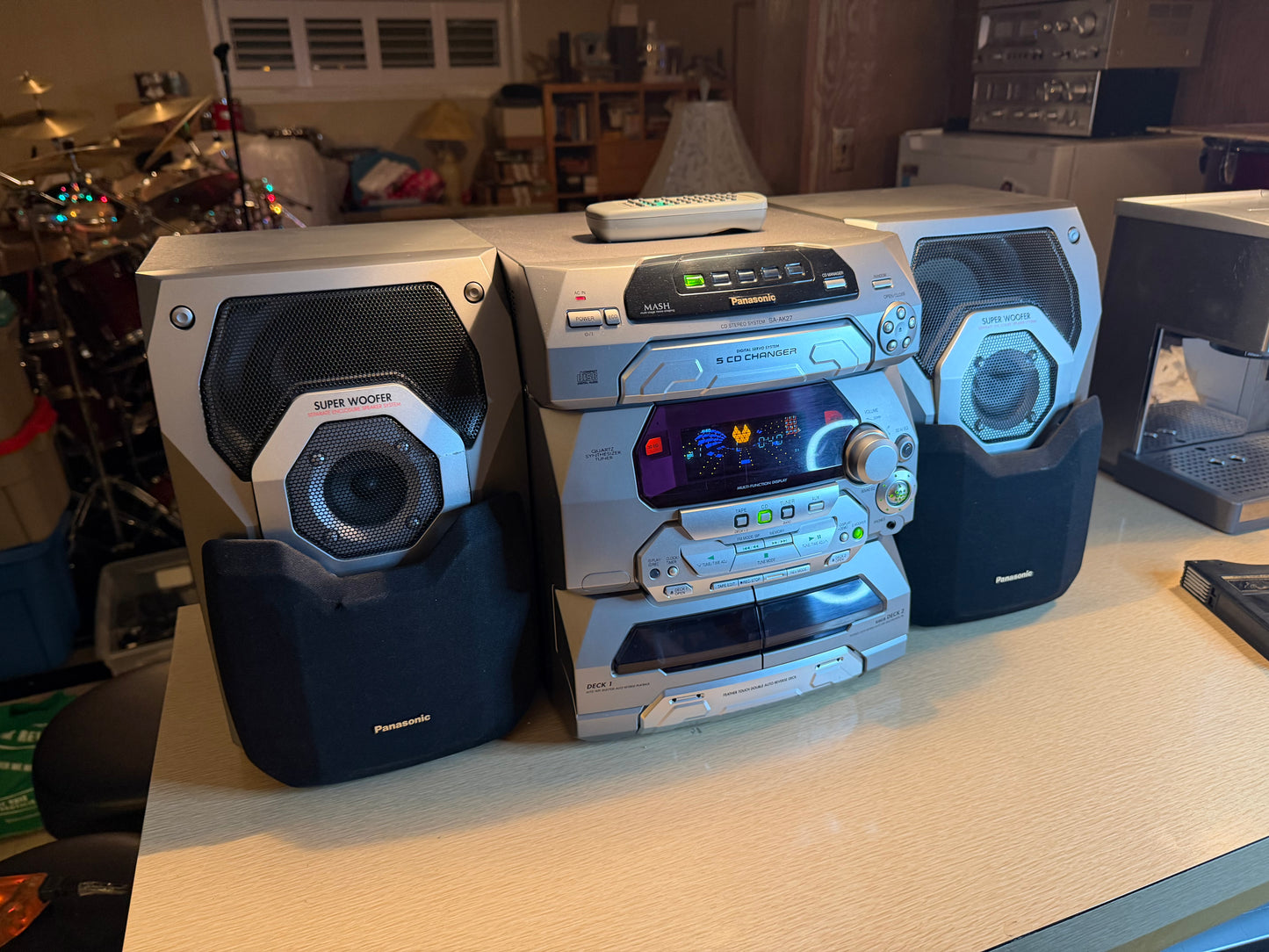 Panasonic SA-AK27 (5 CD). EXCELLENT ALL FUNCTIONS OPERATIONAL GEM💎 Remote Inc✅
