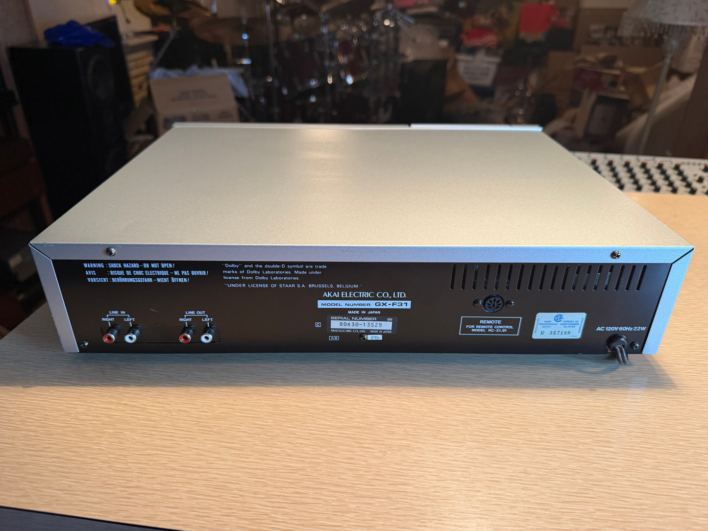 AKAI GX-F31  Deck  Direct Drive, Glass Ferrite Heads Full Fresh Service V Rare🎶
