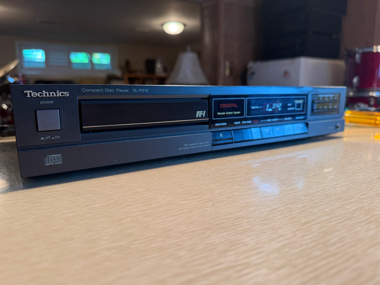 Vintage 1980’s Technics SL-P310 CD Player, Black Serviced With Original Manual🎶