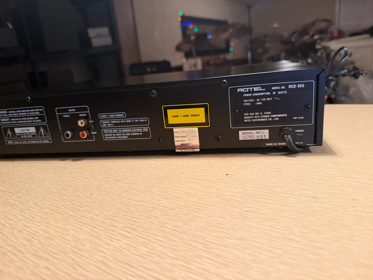 Vintage Rotel RCD-855 Near Mint CD Player High-End Dual D/A Converter Serviced🔥
