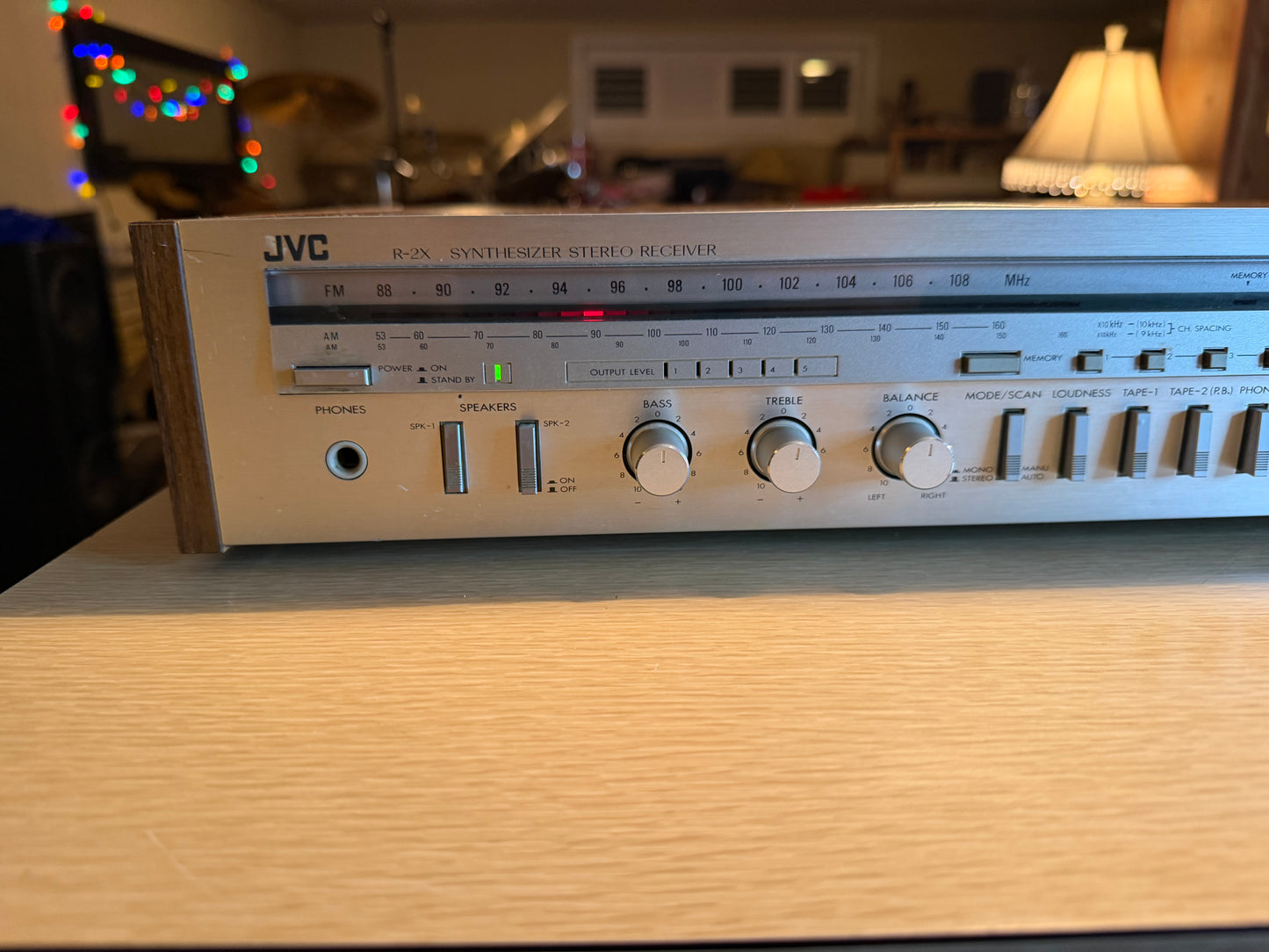 JVC R-2X AM/FM Synthesizer Stereo Receiver Phono Input Vintage Japan Tested