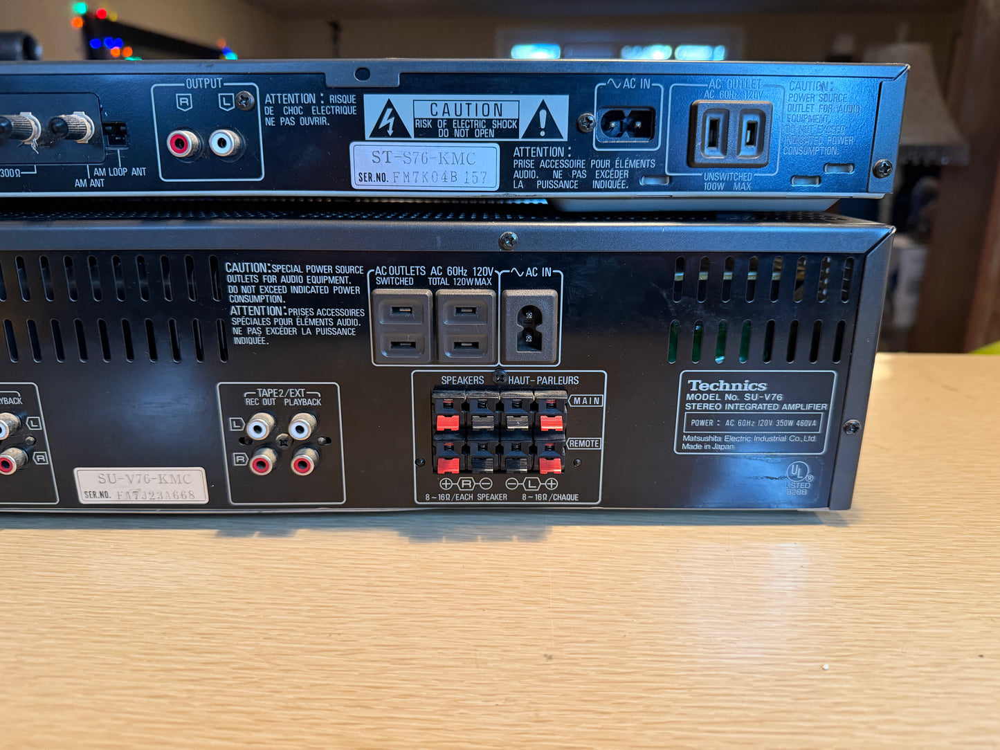 TECHNICS SU V76 STEREO INTEGRATED AMPLIFIER AND ST S76 TUNER FRESHLY SERVICED🔥