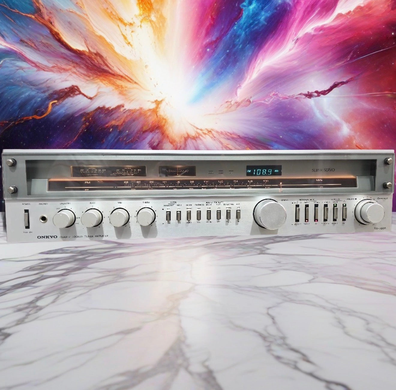 Vintage Onkyo TX-7000 Stereo Receiver Servo Locked FM 90WPC BEAST FRESH SERVICE!