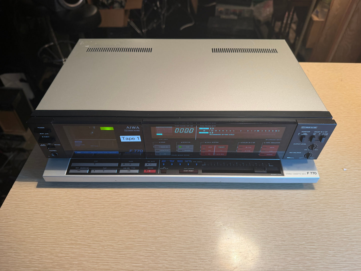AIWA AD-F770 3head cassette deck Dolby Bc Full Fresh Service Extremely Rare Wow!