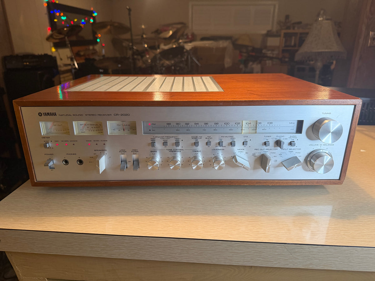 VTG 1970s Yamaha CR-2020 Natural Sound Stereo Receiver AM/FM Tested Working 🔥🎶