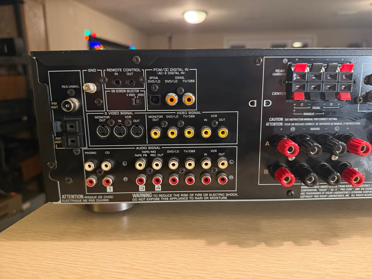 Yamaha RX-V793 Dolby Amplifier AV Receiver 5.1 Channel Serviced W Remote Bundle!