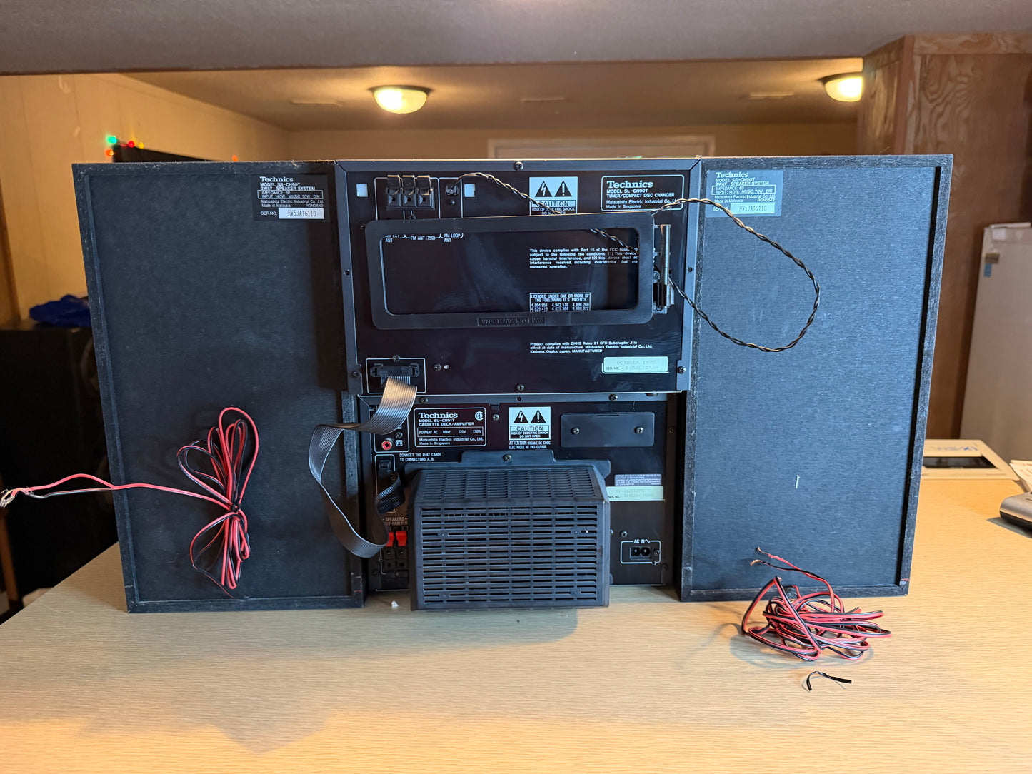 Technics SC-CH90t System SU-CH91T Cassette Deck Amp+SL-CH90T Tuner Cdp Serviced!