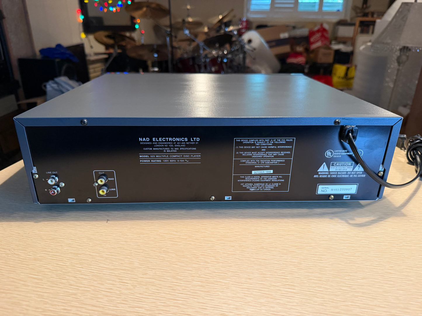 NAD 523 5-Disc CD Changer Carousel Cdp Audiophile Hi-Fi Fresh Service Remote🔥🎶
