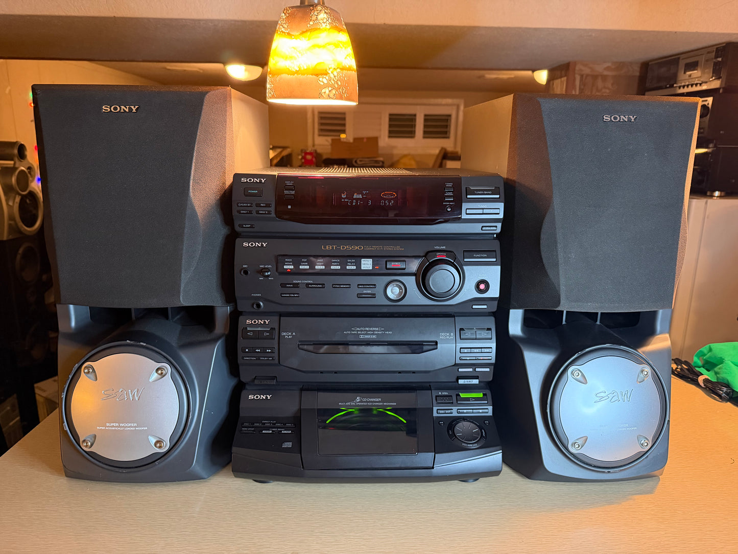 Vintage Sony LBT-D590 Model HCD-D590 Stereo System Tested Fully Functional 🔥