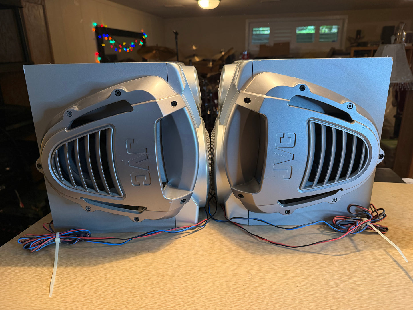 Rare JVC MX-G50 Extended Super Bass Compact Stereo 2 Speakers Only Tested Nice!