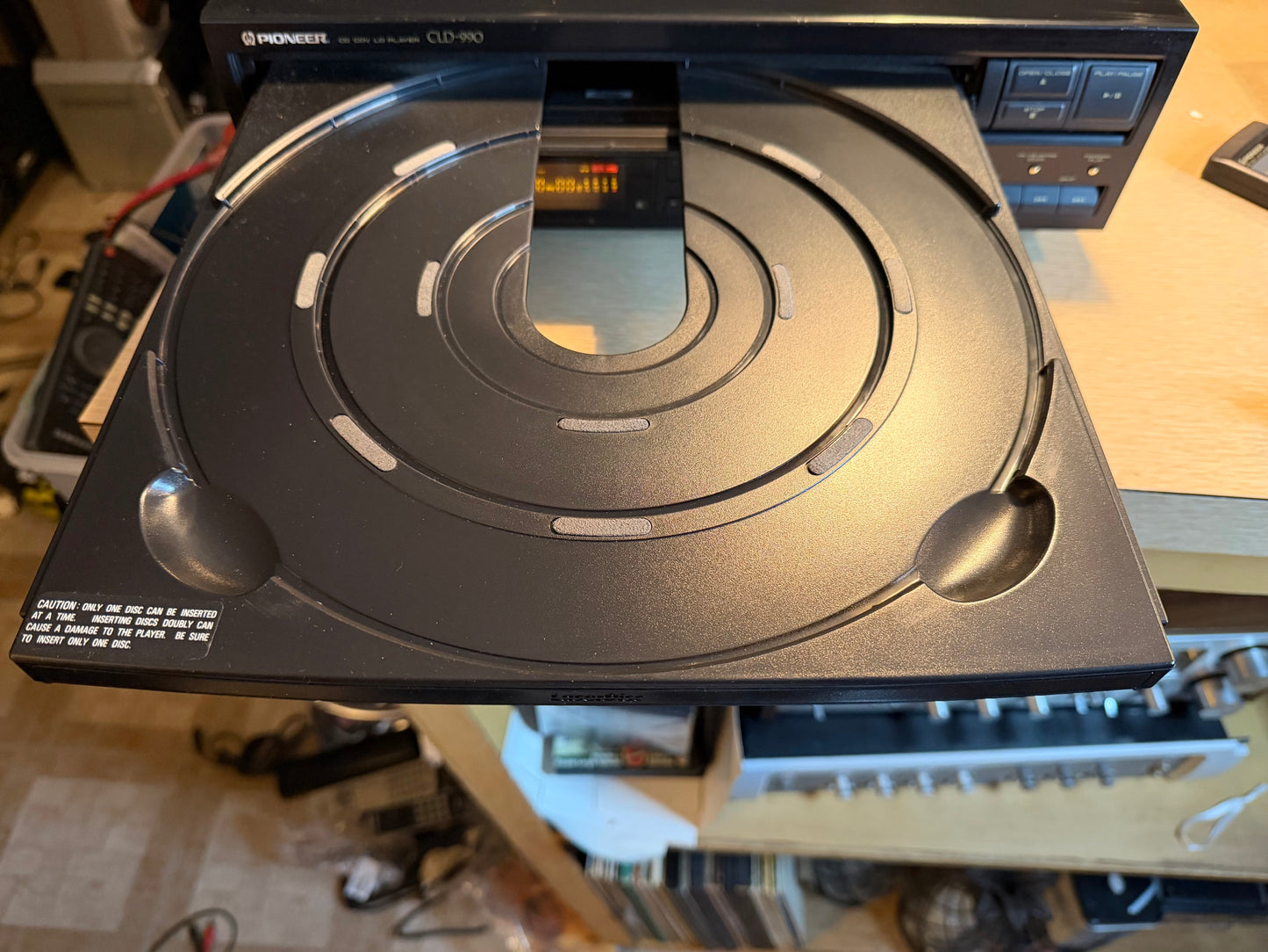 Pioneer CLD-990 Laserdisc Player + Remote All Tested & Works High Fidelity Rare!