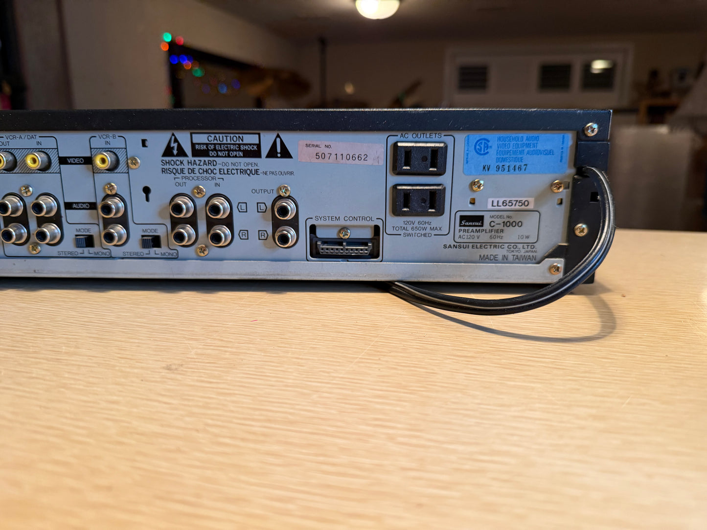 Sansui C-1000 Vintage Stereo Control Preamplifier Audio Component Fresh Service!