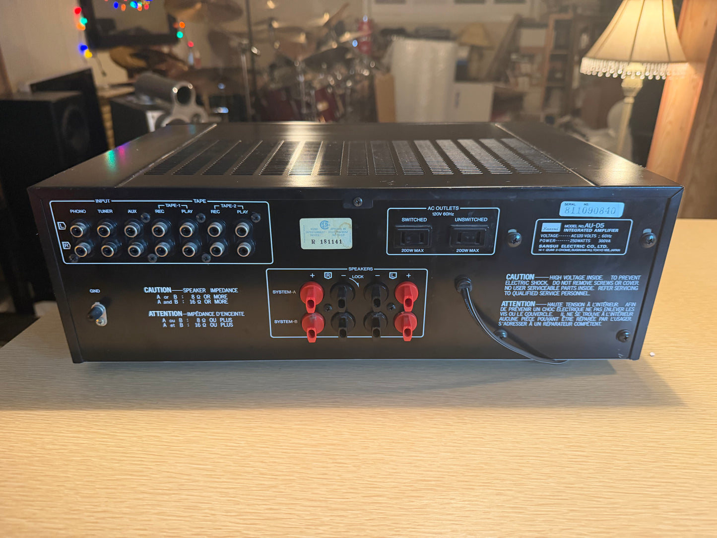 Sansui AU-D5 Integrated Amplifier Vintage Japan Full FRESH Service 65WPC Beauty!