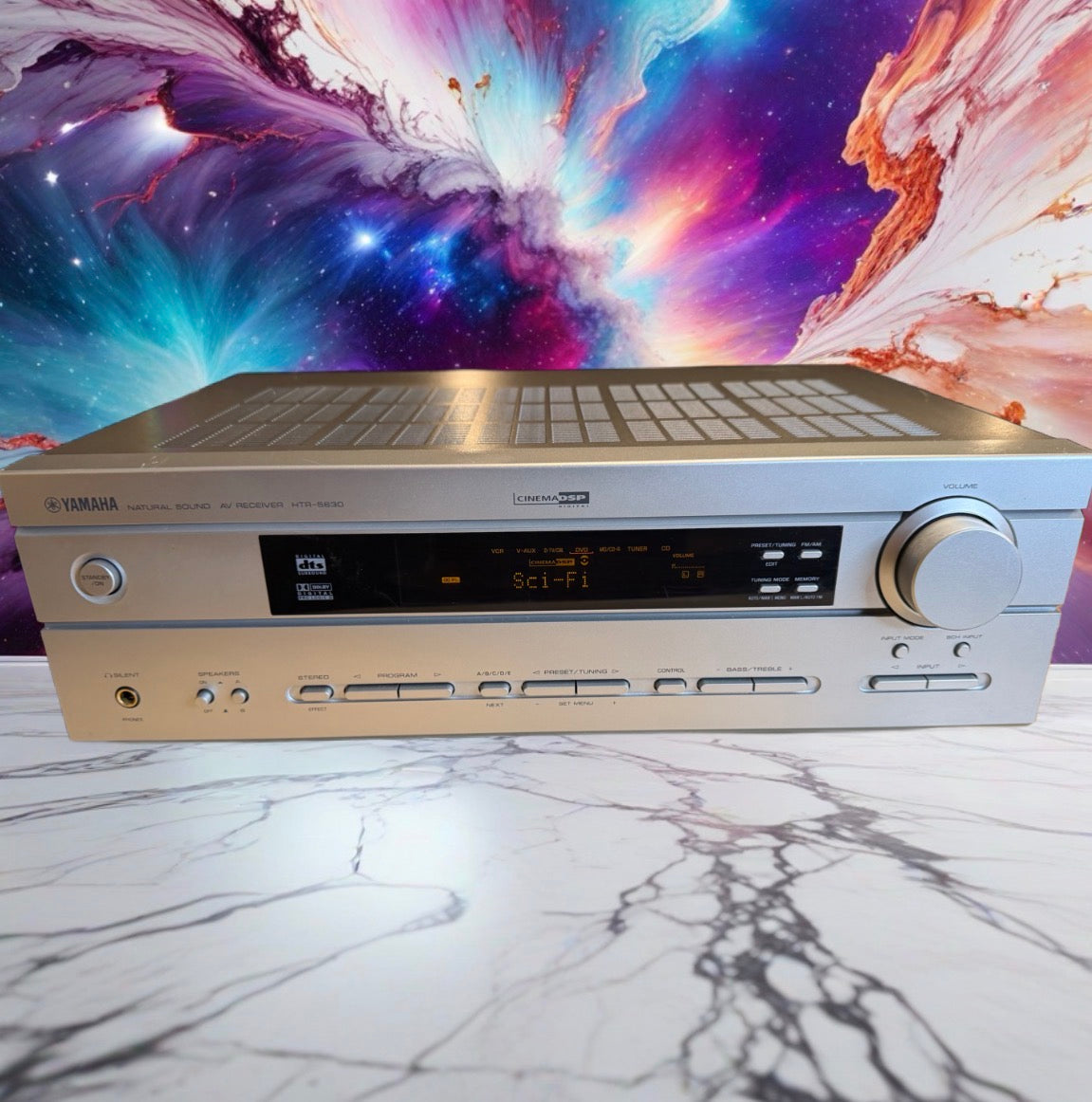 Yamaha HTR-5630 Natural Sound AV Receiver Silver Tested & Cleaned Working #2