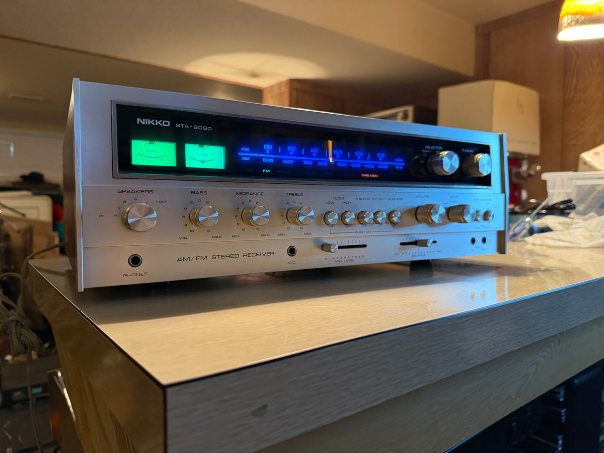 Vintage Nikko STA-9090 Stereo AM/FM Receiver Near Mint Full Fresh Service Rare🔥