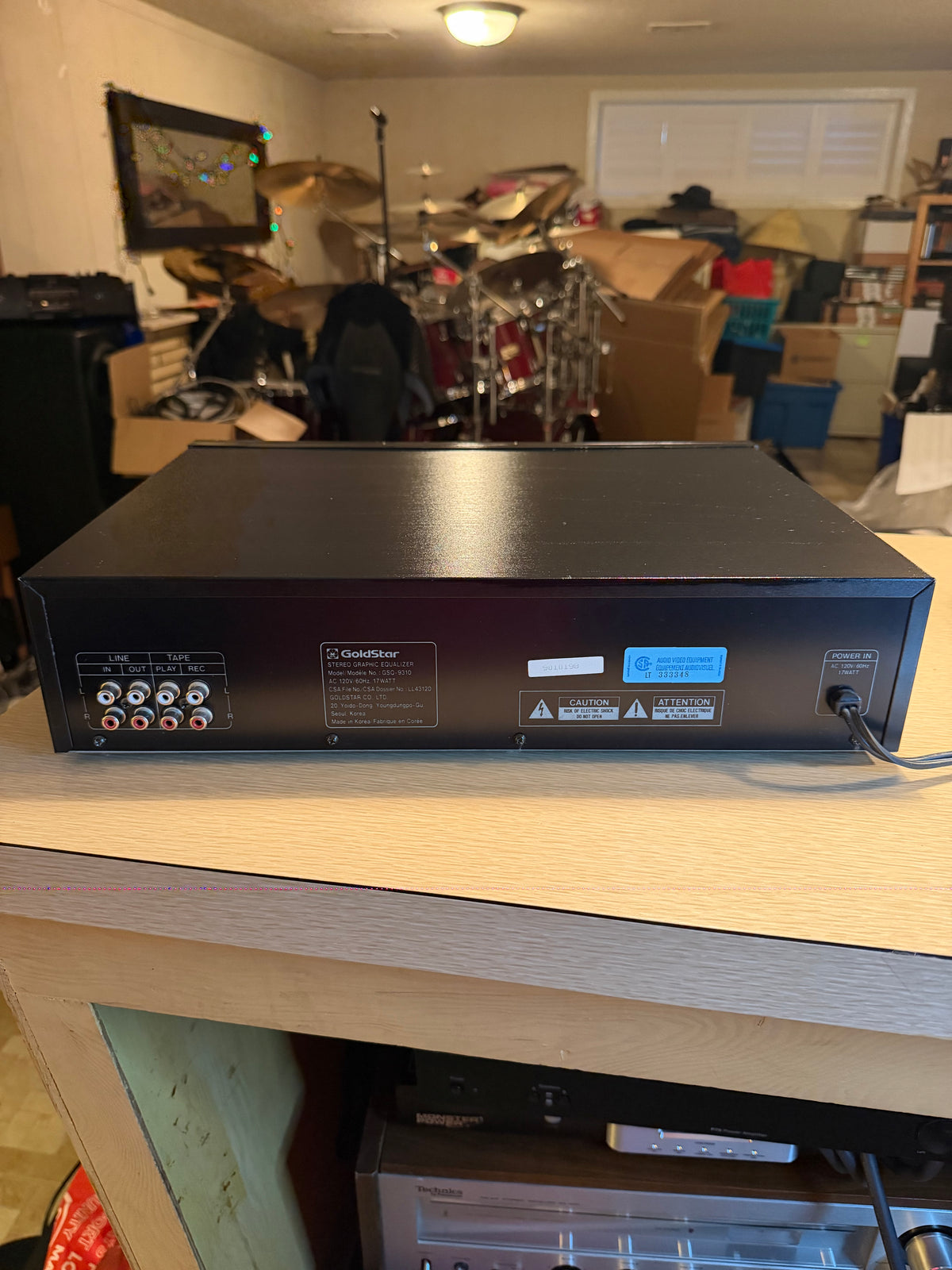GoldStar GSQ-9310 Stereo Graphic Equalizer Spectrum Analyzer Serviced X Rare🔥