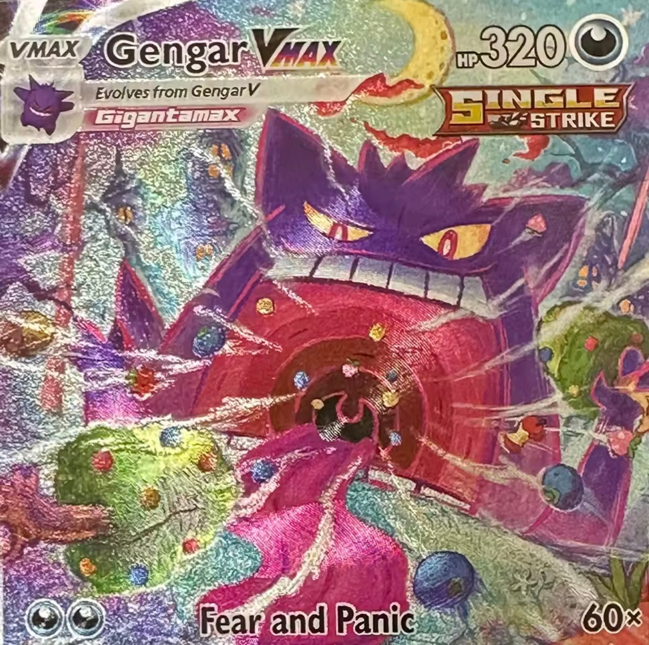 Gengar VMAX - 271/264 - Pokemon Fusion Strike Sword & Shield Alternate Art NM PROXY
