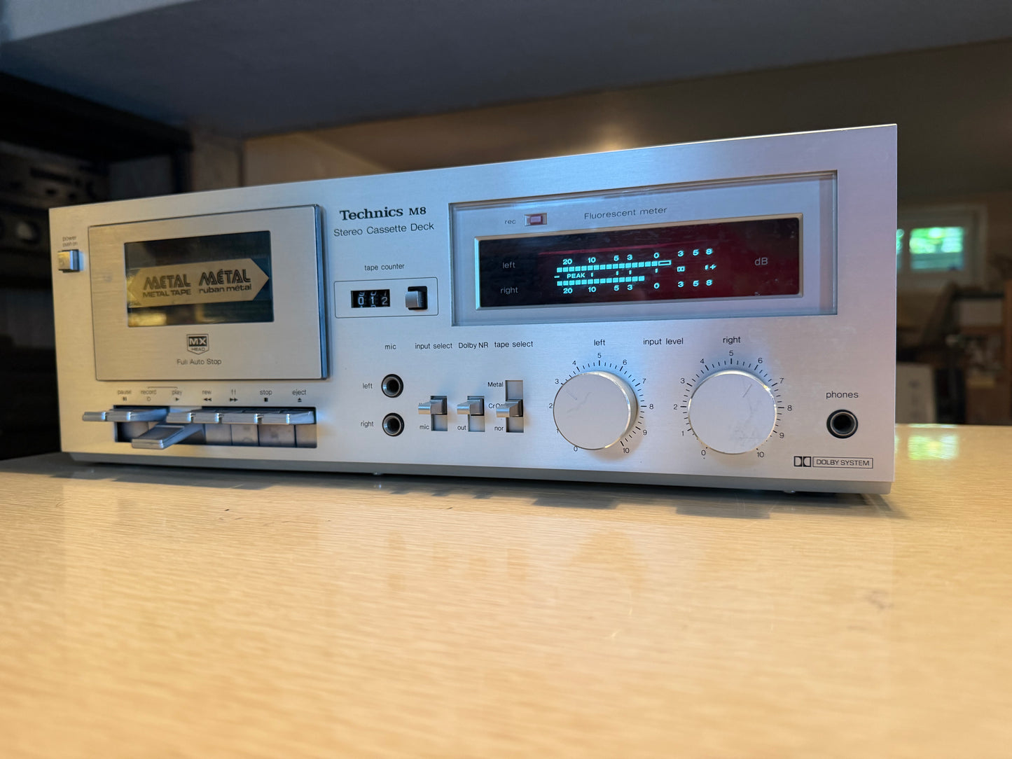Technics RS - M8 Stereo Cassette Deck Made In Japan FULL FRESH SERVICE NICE!🎶