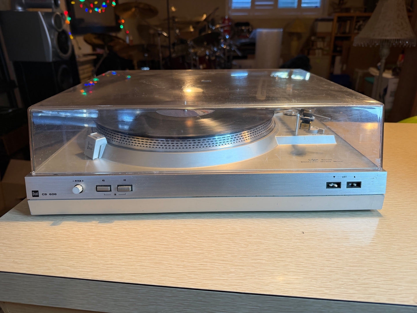 Dual CS 608 Direct Drive turntable Works Well Beautiful Piece Please Read