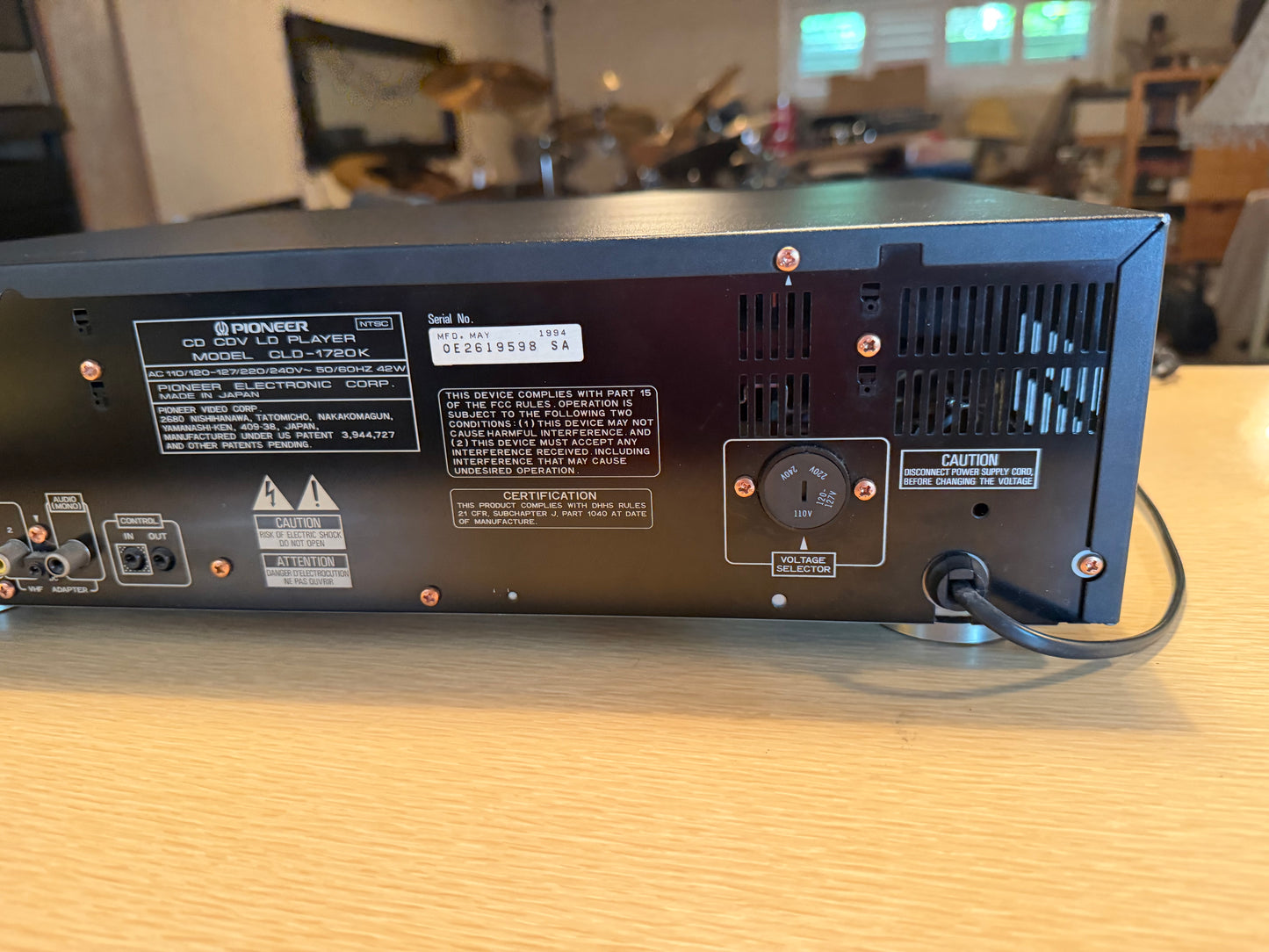 Pioneer CLD-1720K Cd Cdv Ld Laserdisc Karaoke Player Excellent Serviced Remote🔥
