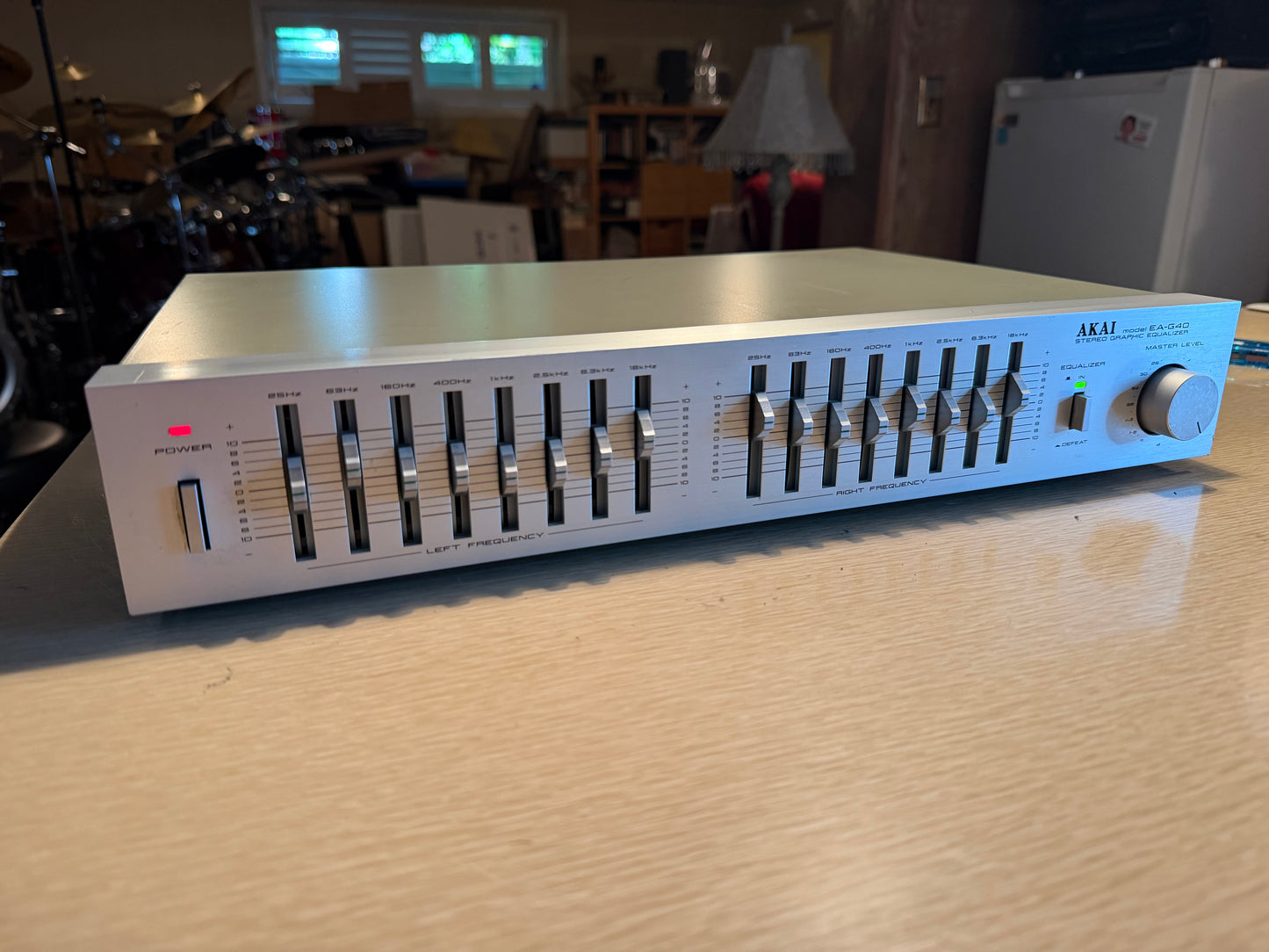 1980s Akai EA-G40 8-Band Home Stereo Graphic Equalizer Freshly Serviced V Rare!