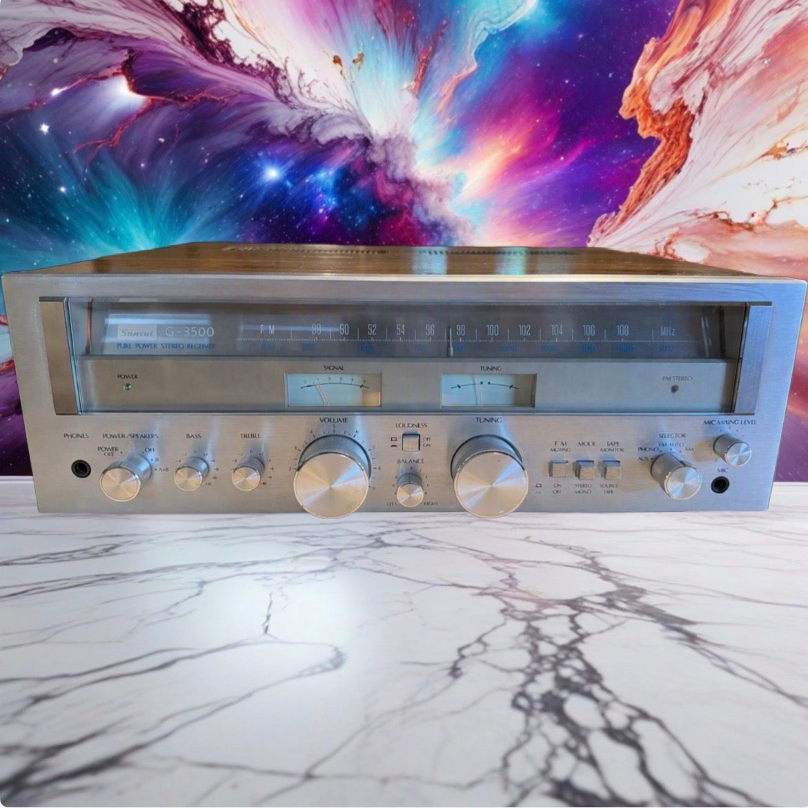 Sansui G-3500 Pure Power Stereo Amplifier Excellent Condition Fresh Pro Service!