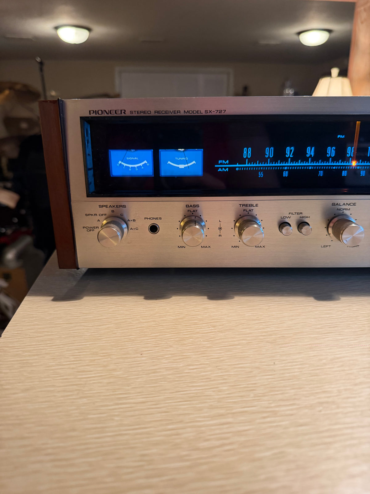 Near Mint Serviced Pioneer SX-727 Vintage Stereo Receiver With OEM Box Beauty🎶