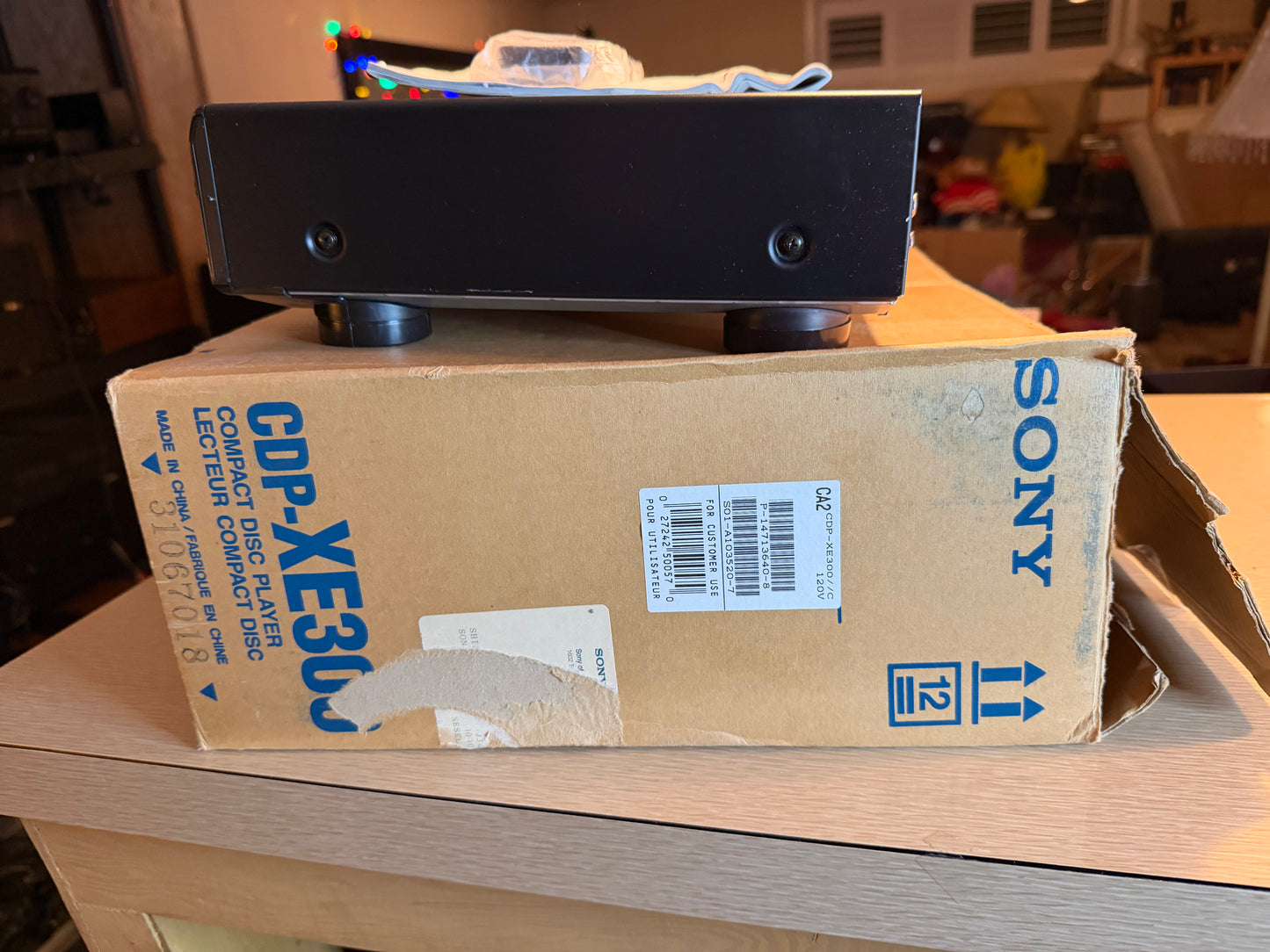 SONY CD Player High Density Linear Converter CDP-XE300 OPEN BOX Never Used Rare!