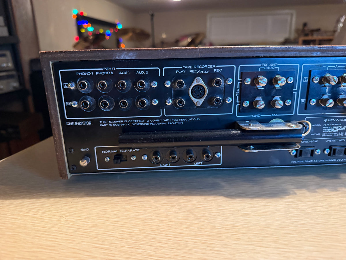 Vintage Kenwood KR-5150 Stereo Receiver Amplifier Serviced Crisp Sound Rare🔥🎶