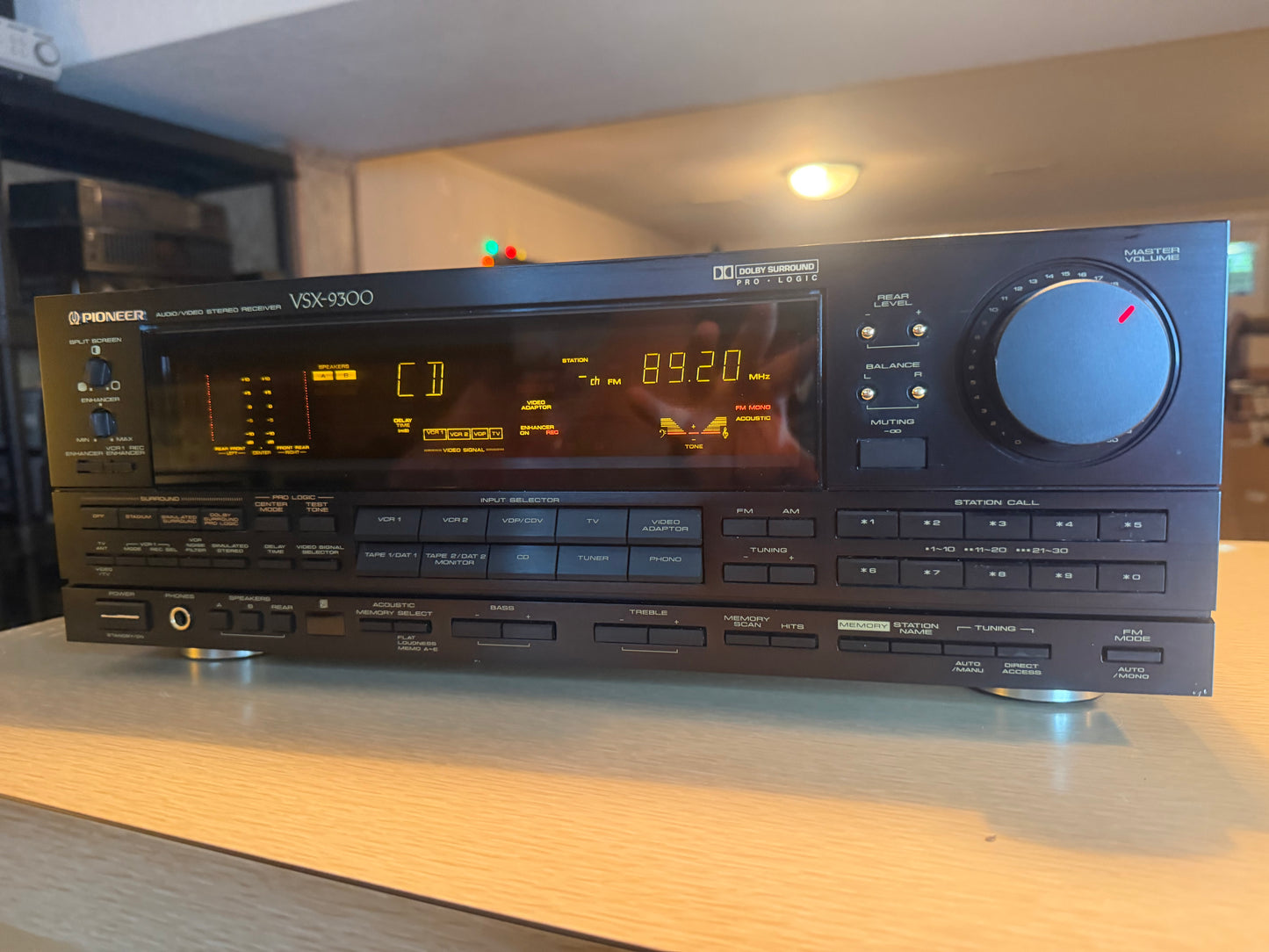 Pioneer VSX-9300s MONSTER Stereo Receiver Dolby Surround FULL Servicing 125WPC!